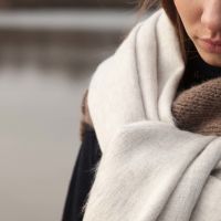 BUFANDY | Sjaal Solid XS - White Canvas 4